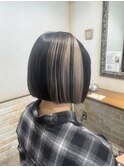 ブラック&ホワイトベージュデザイン☆ボブ【町田駅】