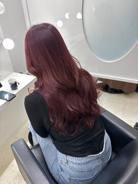 ジーナ 札幌(Zina) 髪質改善*ピンクバイオレット*フェミニンロング【Zina札幌】