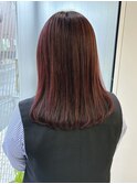 極細ハイライト×レッド
