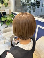 アンソル オブ リシェール(N'SOL of RICHAIR)&nbsp;ベージュ/ボブ/くびれヘア/アプリコットオレンジ/ヘアアレンジ