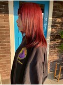 艶やかレッドストレート