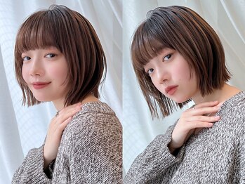 バイオレット 横浜店(Violet)の写真/１ランク上の徹底似合わせ♪肌盛れカラー&顔周りカットでまるで-５歳見え！大人ミディアムやボブが人気◎
