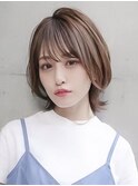 【GEEKS渋谷】レイヤーボブ/くびれボブ/20代30代/前髪あり/小顔