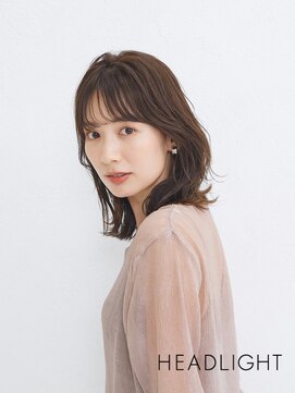 アーサス 久喜店(ursus) ミディアムレイヤーカットオリーブグレーココアグレージュ小顔