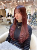 暗めカラー/韓国巻き/レイヤーカット/髪質改善/縮毛矯正/錦糸町