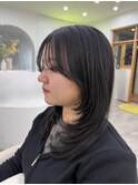 黒髪/クラゲヘアー/オリーブグレー/小顔/ココアベージュ/沖縄市