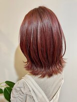 アストランティア 栄店(ASTRANTIA) *ASTRANTIA*福井彩乃 チェリーピンク×ミディ