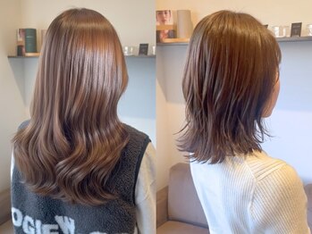 フーガヘアー 元住吉店(FUGA hair)の写真/伸びても綺麗で可愛いが続く♪自宅でサロン帰りのセット再現性◎お試しクイックスパ付き