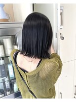 ローヴ 梅田(L'aube) 髪質改善 切りっぱなしボブ 大人ボブ 縮毛矯正