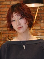 ボコカ(bococa)&nbsp;[kantamal指名]レディースボブパーマワインレッド