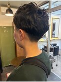 刈り上げショートパーマ