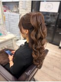 【北新地ヘアセット】ハーフポニー