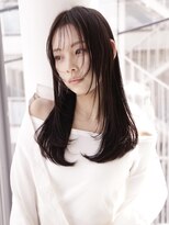 エムスラッシュ 新百合ヶ丘(M.SLASH)&nbsp;顔周りカット/レイヤーロング/黒髪/シースルーバング/新百合ヶ丘