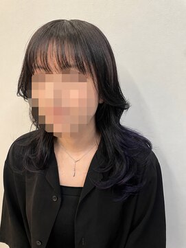 カッツ 駅家店(CUT S) 裾パープルデザインカラー