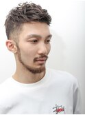 かき上げスリークショートツーブロックビジネスウェットヘア32