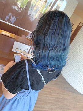 if ブルーグラデーション