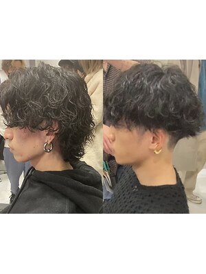 《メンズカット+パーマ+TR￥7990》メンズヘア特化スタイリスト在籍！[ツイストパーマ/スパイラルパーマ]