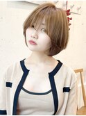 大人可愛い/小顔カット/マッシュショート/ショートボブ/アッシュ