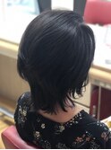 大人可愛いミディアムレイヤーカット 30代40代50代