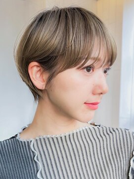 アルバム 池袋(ALBUM) 大人のショートボブ_レッドブラウンハッシュカット_9799