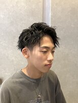 ジールサロン つくば本店&nbsp;爽やかアップバングパーマ/tツイストスパイラル/20代30代