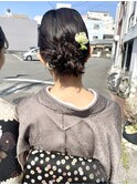 【中井千佳】お着物ヘアアレンジ♪