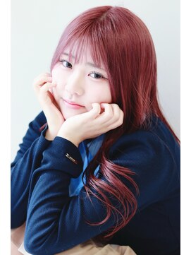 ステラ ヘア デザイン サロン(STELLA hair design salon) トレンドレイヤースタイルのハイトーンピンク　Y