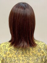 オレンジペコ(orange peco)&nbsp;外ハネミディ ナチュラルブラウン 髪質改善 艶カラー 30代