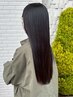 似合わせカット+リタッチカラー+髪質改善酸性ストレート(marbb込み)