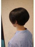 大人かわいい丸みショート