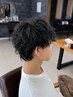 シャドウパーマ+MEN'Sカット+ナノバブルケア［佐倉/臼井/MEN'S/ブリーチ］