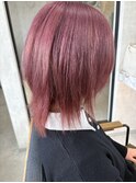 ピンクベージュ×ハッシュウルフ