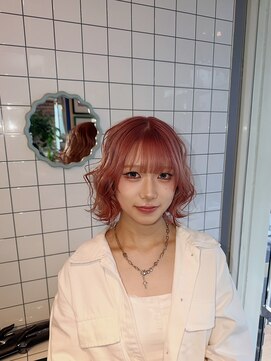 ヘアー アレス(hair ales) ピンク ピンクベージュ ペールピンク ホワイトピンク