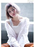 Aimee シフォンボブ×透け感グレージュ