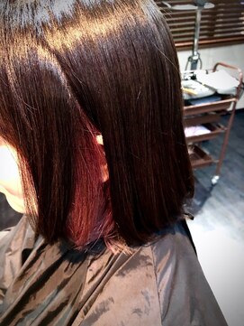 ヘアーアンドスパ トリコ(Hair&Spa torico) インナーカラー　ピンク　パープル　ブルー