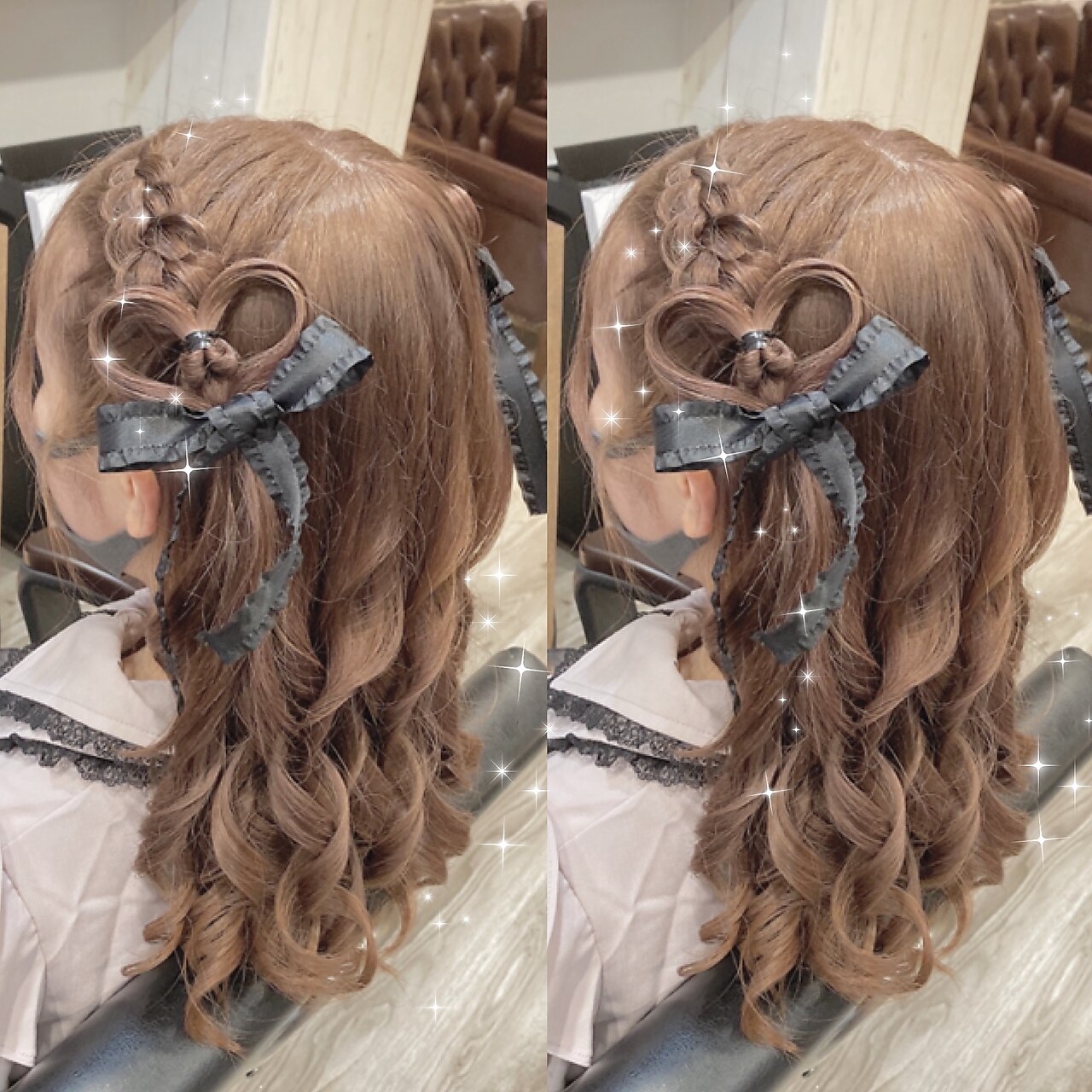 ハートハーフツイン：L082417361｜ヘアセット アリエス 新宿駅前店