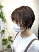 《tomi》シースルーショート×ブラウンアッシュ
