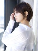 前髪あり小顔ショートボブ20代30代40代【AIN.表参道】川原大地
