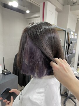 アジールヘア 所沢プロペ通り店(agir hair) インナーラベンダーイルミナカラー10代20代30代