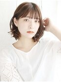 濡れ感外はねニュアンスカールボブ