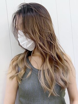 アルバム 渋谷パルコ(ALBUM) ハイライトバレイヤージュ_チェリーブラウン_ba336951