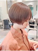 大人ショート/レディース ショート ブラウンベージュナチュラル