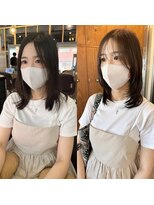 小顔レイヤー大人ナチュラルレイヤー