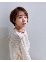 アンド ストーリーズ(&STORIES)&nbsp;前髪あり耳掛け丸みくびれショートボブ20代30代40代50代(蘭)