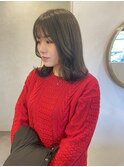 くすみカラー くすみグレージュ 透明感 大人ガーリー フェミニン
