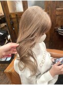 #ミルクティーベージュ#ハイトーンカラー
