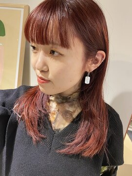 エト 梅田(eto) 1ブリーチで作るワインレッド