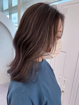 ミミヘアーガーデン(mimi hair garden) ナチュラルハイライトカラー