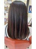 ツヤ感セミディ
