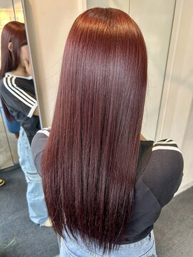 ダブル アンダーバー サロン(W_SALON) 【W_SALON 河原町】艶髪ワインレッド